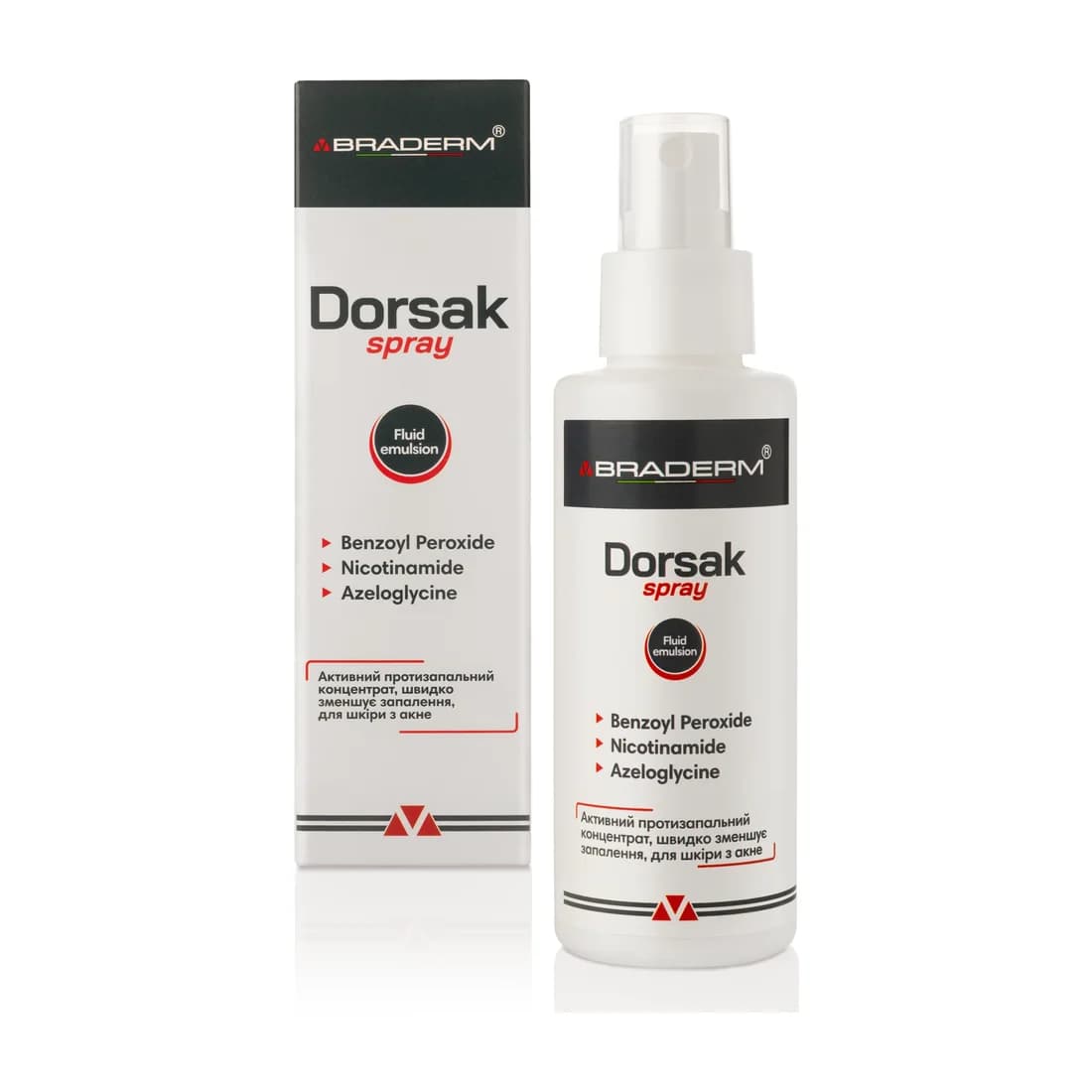 Dorsak · body acne spray